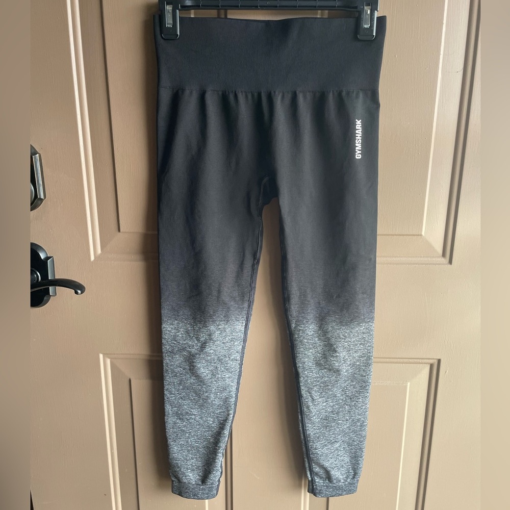 Gymshark leggings black to grey ombré size M